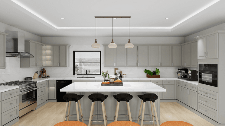 C-Shape Kitchen - US Cabinet Depot